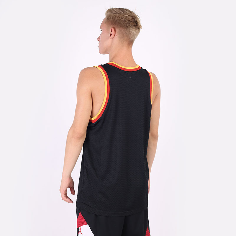 мужская черная майка Nike Giannis Freak Mesh Jersey DA5682-010 - цена, описание, фото 4